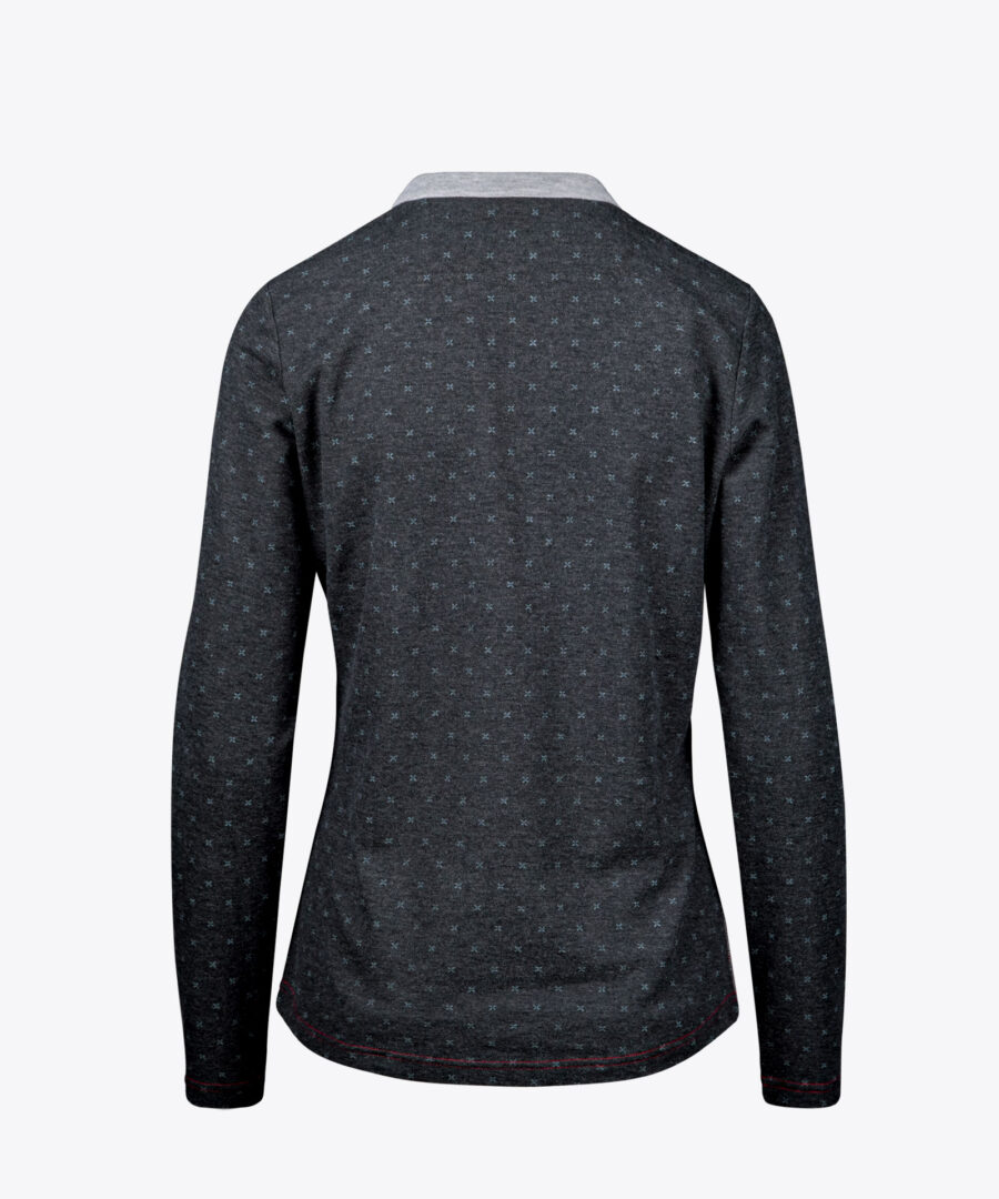 PARSENN-D Damen Langarm Poloshirt
